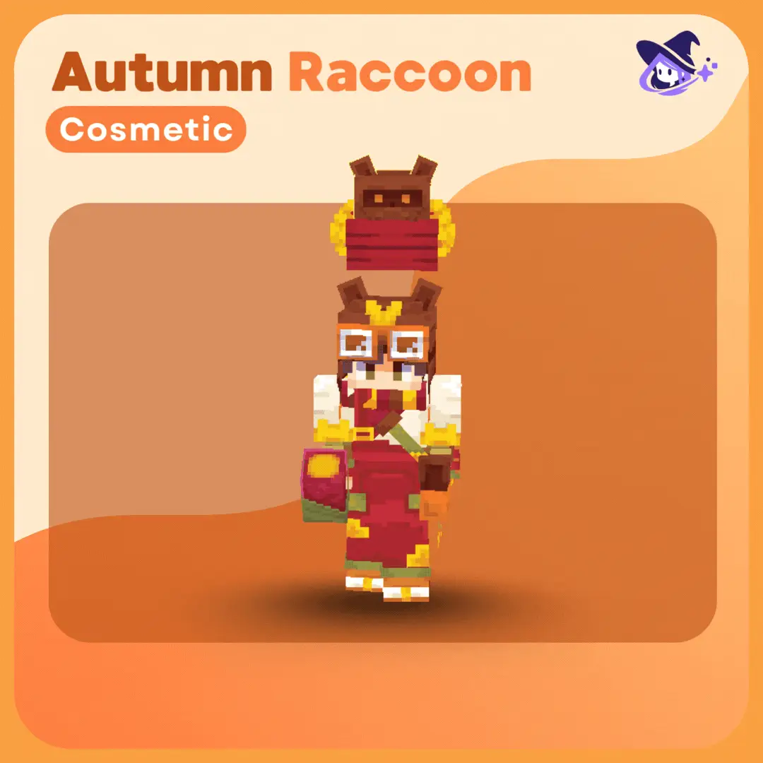 Cosmetics |Autumn camping Raccoon [Dyeable]